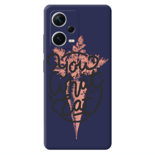 Xiaomi Poco X5 You are What You Eat Dark blue Colored Silicone TPU Θήκη