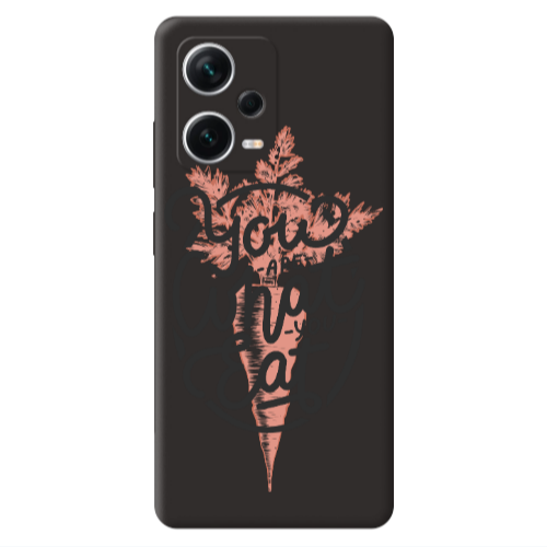 Xiaomi Poco X5 You are What You Eat Black Colored Silicone TPU Θήκη