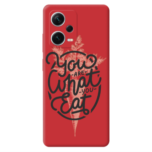 Xiaomi Poco X5 You are What You Eat Red Colored Silicone TPU Θήκη