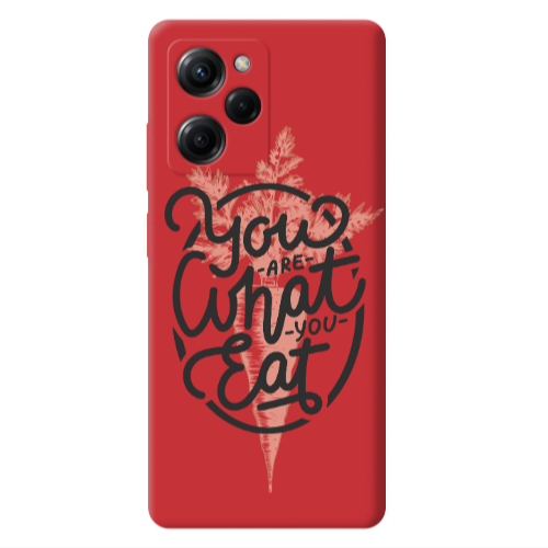 Xiaomi Poco X5 Pro You are What You Eat Red Colored Silicone TPU Θήκη
