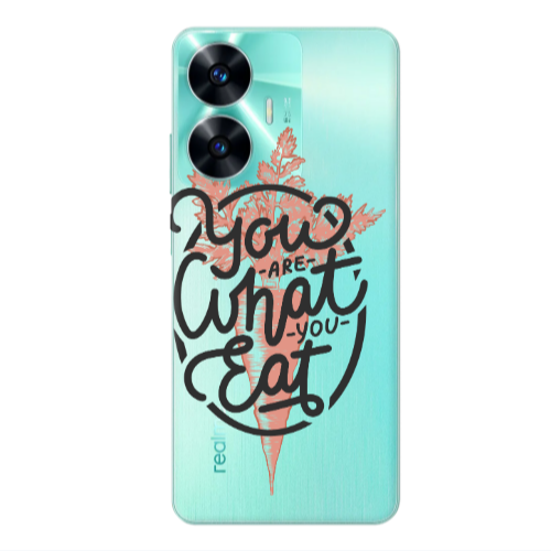 Realme C55 You are What You Eat Transparent Silicone TPU Θήκη