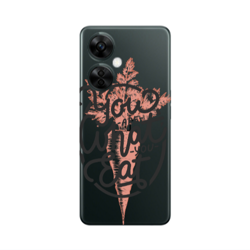 Oneplus Nord CE 3 Lite 5G You are What You Eat Transparent Silicone TPU Θήκη