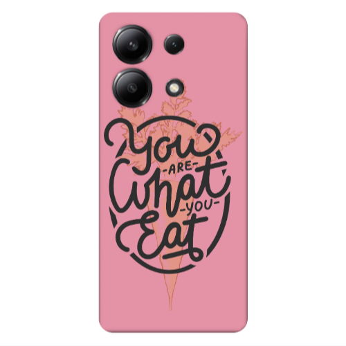 Xiaomi Redmi Note 13 4G You are What You Eat Pink Colored Silicone TPU Θήκη
