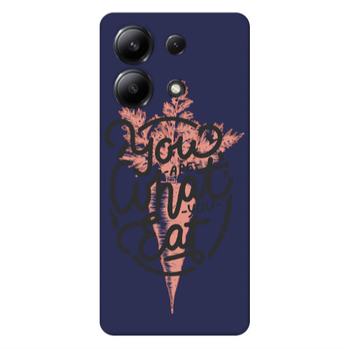 Xiaomi Redmi Note 13 4G You are What You Eat Dark blue Colored Silicone TPU Θήκη