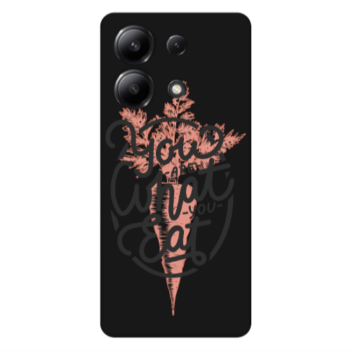 Xiaomi Redmi Note 13 4G You are What You Eat Black Colored Silicone TPU Θήκη