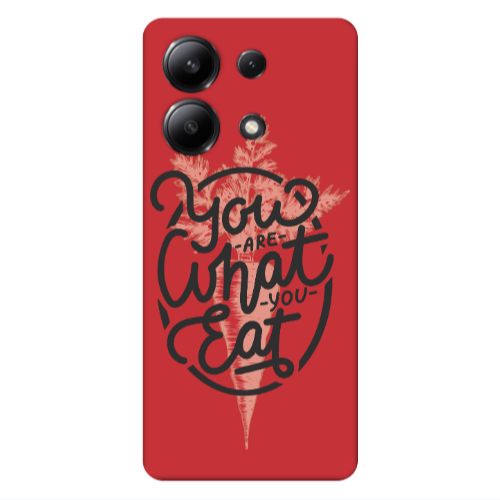 Xiaomi Redmi Note 13 4G You are What You Eat Red Colored Silicone TPU Θήκη