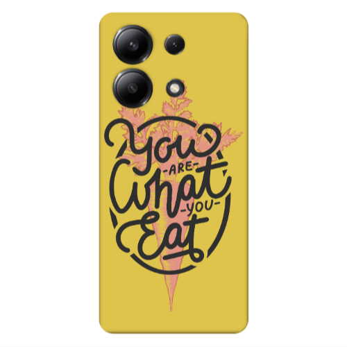 Xiaomi Redmi Note 13 4G You are What You Eat Yellow Colored Silicone TPU Θήκη