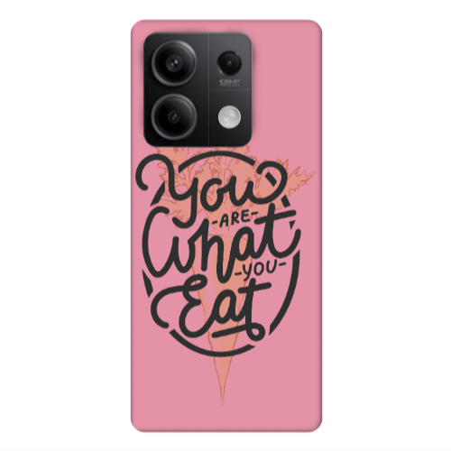 Xiaomi Redmi Note 13Pro 5G You are What You Eat Pink Colored Silicone TPU Θήκη