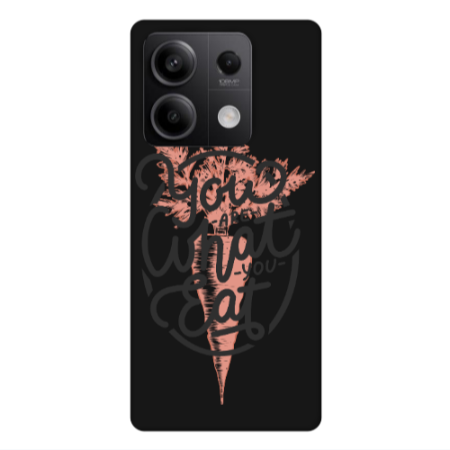 Xiaomi Redmi Note 13Pro 5G You are What You Eat Black Colored Silicone TPU Θήκη