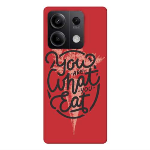 Xiaomi Redmi Note 13Pro 5G You are What You Eat Red Colored Silicone TPU Θήκη