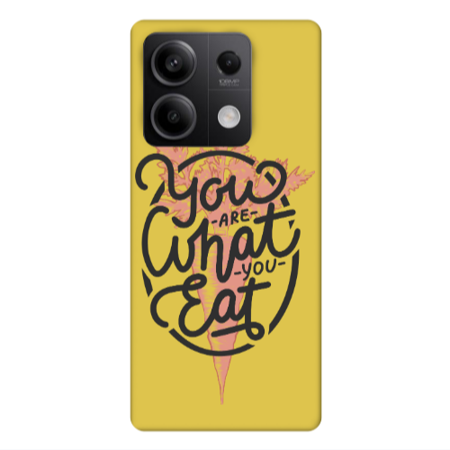 Xiaomi Redmi Note 13Pro 5G You are What You Eat Yellow Colored Silicone TPU Θήκη
