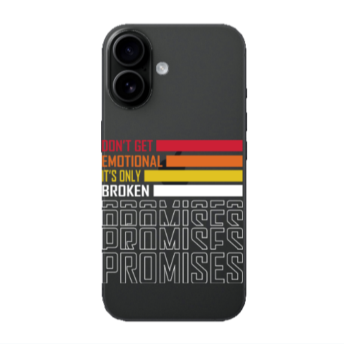 Apple Iphone 16 plus Dont Get Emotional Transparent Silicone TPU Θήκη