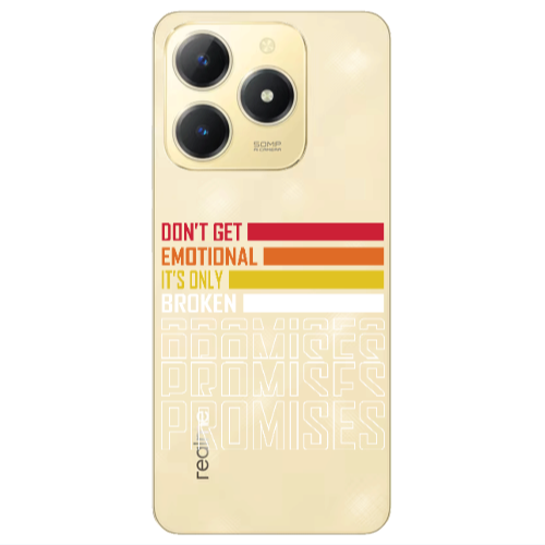 Realme C61 Dont Get Emotional Transparent Silicone TPU Θήκη