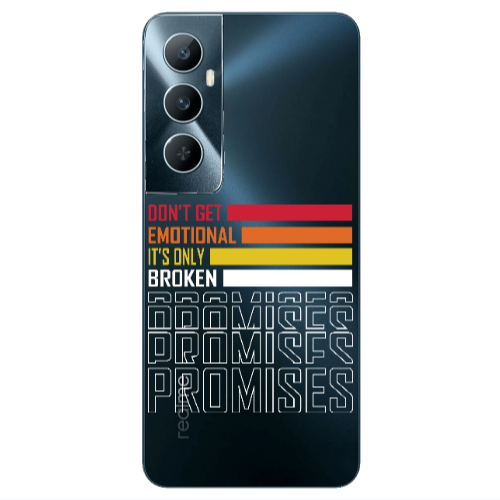 Realme C65 Dont Get Emotional Transparent Silicone TPU Θήκη