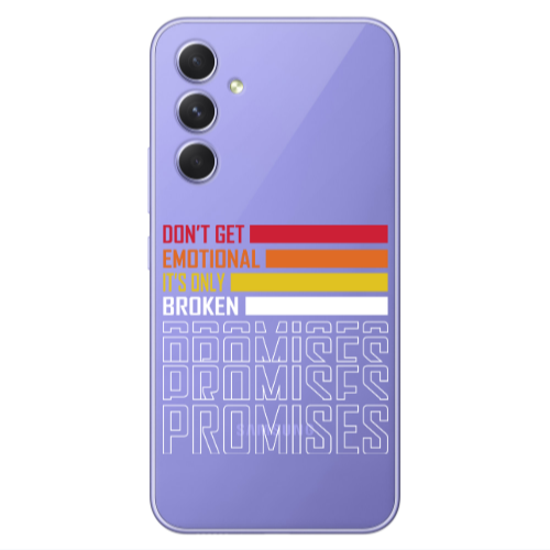 Samsung A56 Dont Get Emotional Transparent Silicone TPU Θήκη
