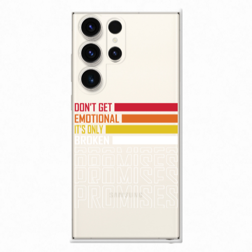 Samsung S25 Ultra Dont Get Emotional Transparent Silicone TPU Θήκη