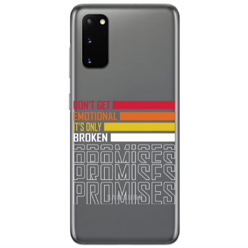Samsung S20 Dont Get Emotional Transparent Silicone TPU Θήκη
