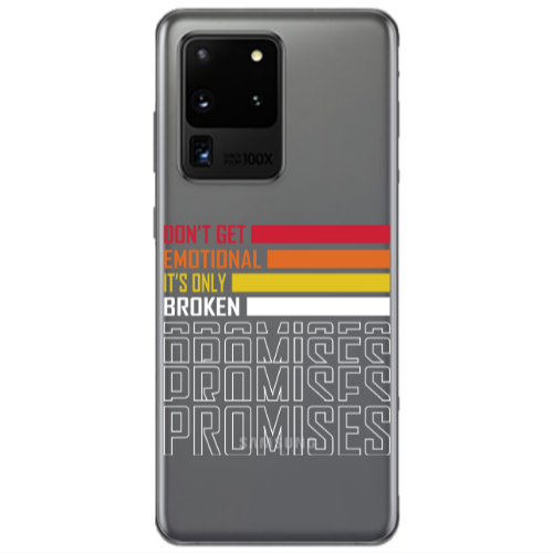 Samsung S20 Ultra Dont Get Emotional Transparent Silicone TPU Θήκη