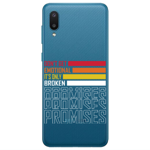 Samsung A02 Dont Get Emotional Transparent Silicone TPU Θήκη