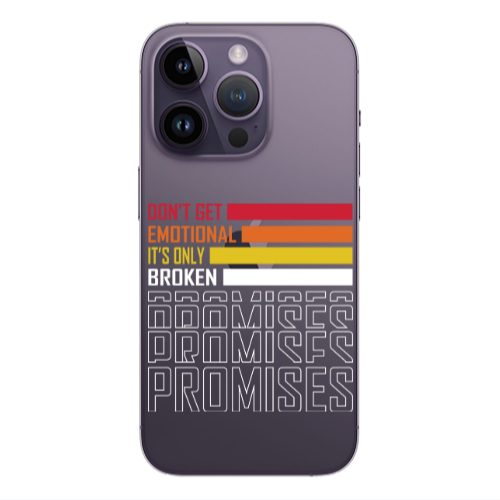 Apple iPhone 14 Pro Max Dont Get Emotional Transparent Silicone TPU Θήκη