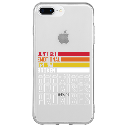Apple iPhone 7 Plus Dont Get Emotional Transparent Silicone TPU Θήκη