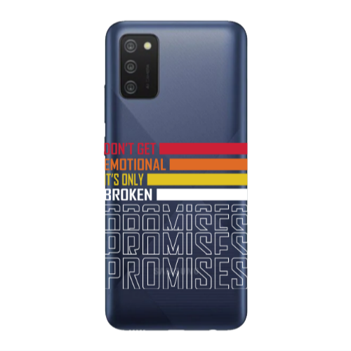 Samsung A03S Dont Get Emotional Transparent Silicone TPU Θήκη