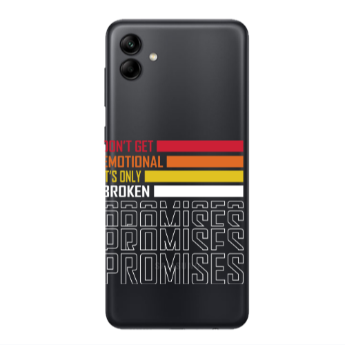 Samsung A04 Dont Get Emotional Transparent Silicone TPU Θήκη