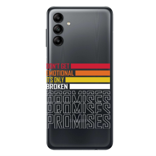 Samsung A04S Dont Get Emotional Transparent Silicone TPU Θήκη