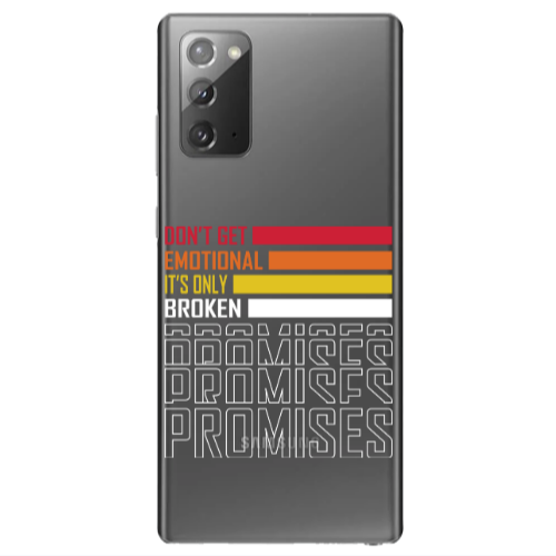 Samsung Note 20 Dont Get Emotional Transparent Silicone TPU Θήκη