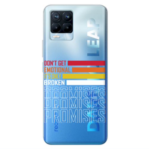 Realme 8 Pro Dont Get Emotional Transparent Silicone TPU Θήκη