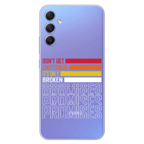 Samsung A34 Dont Get Emotional Transparent Silicone TPU Θήκη