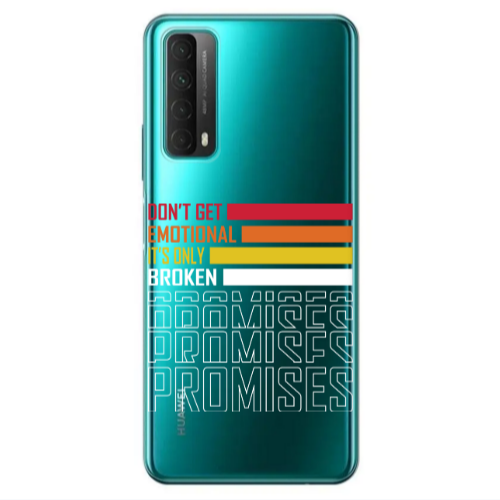 Huawei P Smart 2021 Dont Get Emotional Transparent Silicone TPU Θήκη