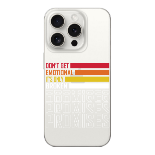 Apple iPhone 15 Pro Max Dont Get Emotional Transparent Silicone TPU Θήκη