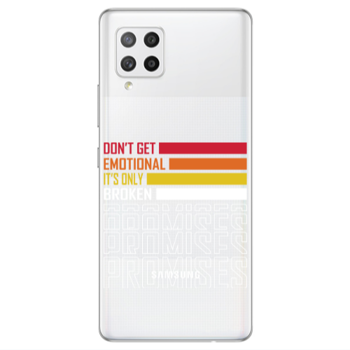 Samsung A42 5G Dont Get Emotional Transparent Silicone TPU Θήκη