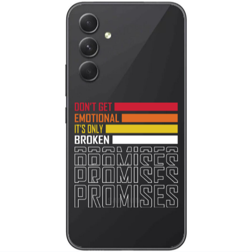 Samsung  Galaxy A05s Dont Get Emotional Transparent Silicone TPU Θήκη