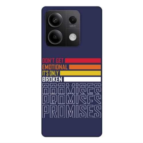 Xiaomi Redmi Note 13Pro 5G Dont Get Emotional Dark blue Colored Silicone TPU Θήκη