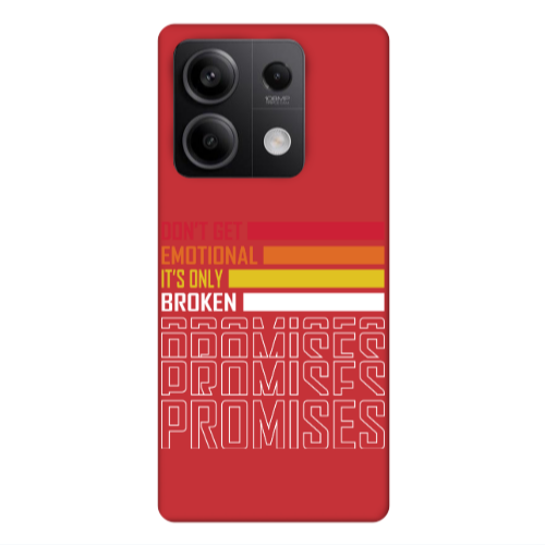 Xiaomi Redmi Note 13Pro 5G Dont Get Emotional Red Colored Silicone TPU Θήκη