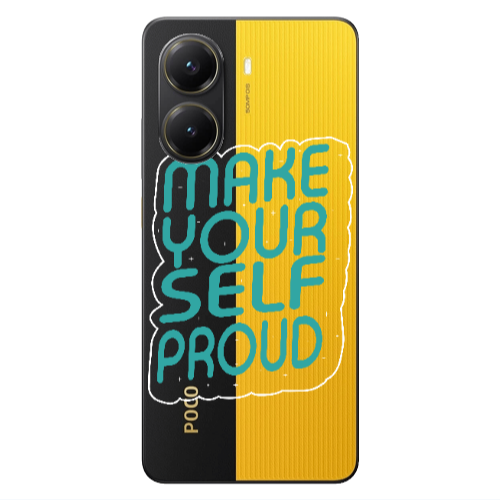 Xiaomi Poco X7 Pro Make Your Self Proud Transparent Silicone TPU Θήκη
