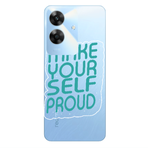 Realme Note 60 Make Your Self Proud Transparent Silicone TPU Θήκη