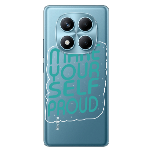 Xiaomi Redmi Note 14 Pro Make Your Self Proud Transparent Silicone TPU Θήκη