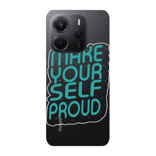 Xiaomi Redmi Note 14 Make Your Self Proud Transparent Silicone TPU Θήκη