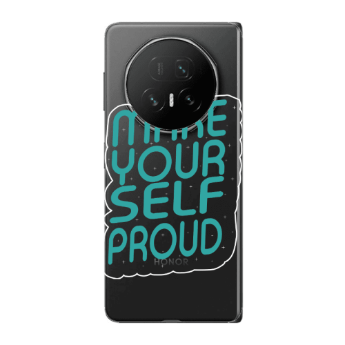 Honor Magic V5 Make Your Self Proud Transparent Silicone TPU Θήκη