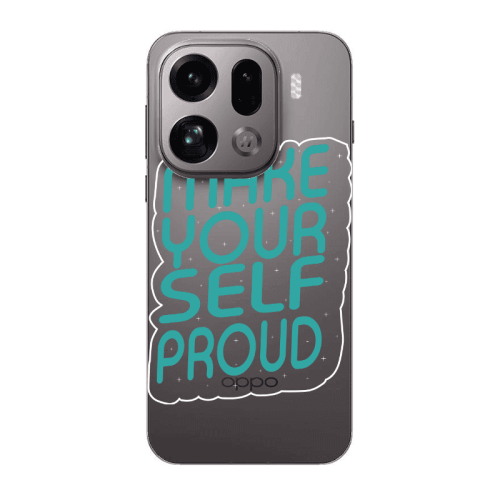Oppo Find X9 Pro Make Your Self Proud Transparent Silicone TPU Θήκη
