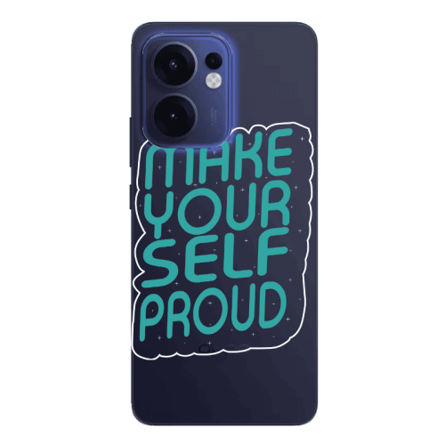 Oppo Reno13 FS Make Your Self Proud Transparent Silicone TPU Θήκη