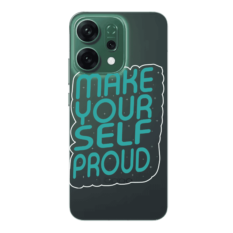 Oppo RENO 14 Make Your Self Proud Transparent Silicone TPU Θήκη