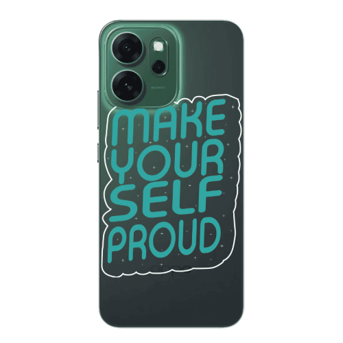 Oppo 14 F Make Your Self Proud Transparent Silicone TPU Θήκη