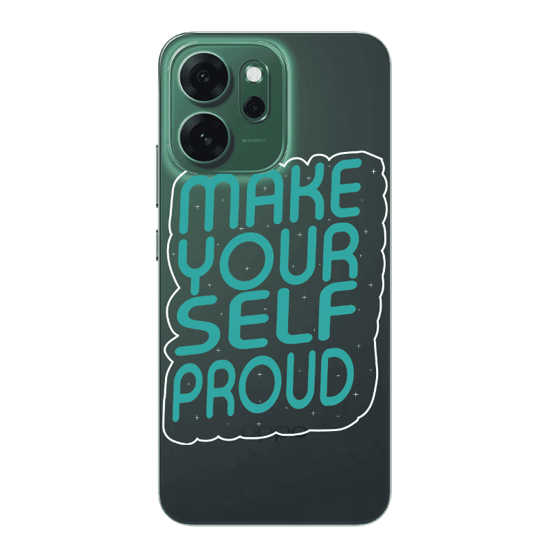 Oppo 14 F Make Your Self Proud Transparent Silicone TPU Θήκη