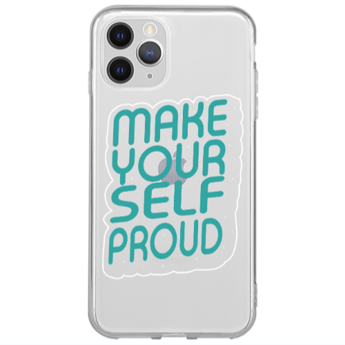 Apple iPhone 13 Pro Max Make Your Self Proud Transparent Silicone TPU Θήκη
