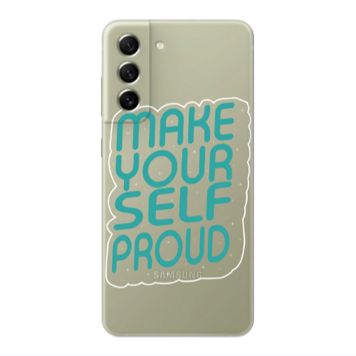 Samsung S22 Plus Make Your Self Proud Transparent Silicone TPU Θήκη