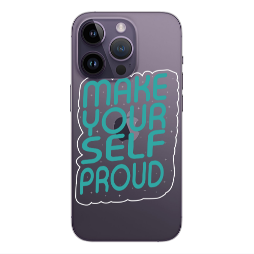 Apple iPhone 14 Pro  Make Your Self Proud Transparent Silicone TPU Θήκη